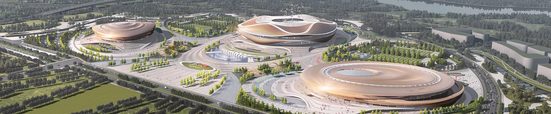 Stadion van staalconstructie