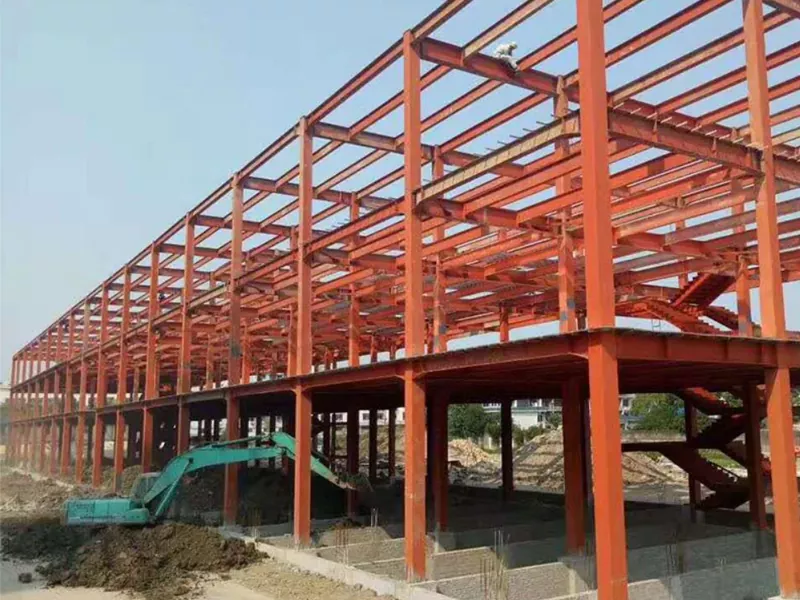 Milieuvriendelijke stalen frame magazijnconstructie