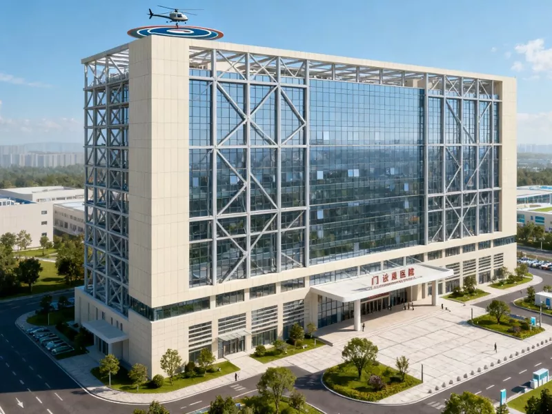 Hoogbouw geprefabriceerd metalen ziekenhuisgebouw