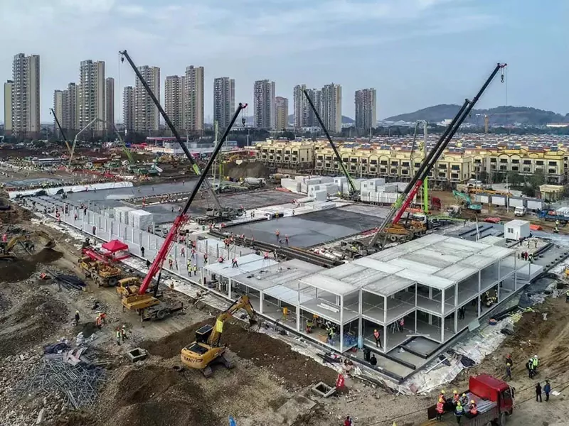 Modulair ziekenhuisgebouw met stalen structuur