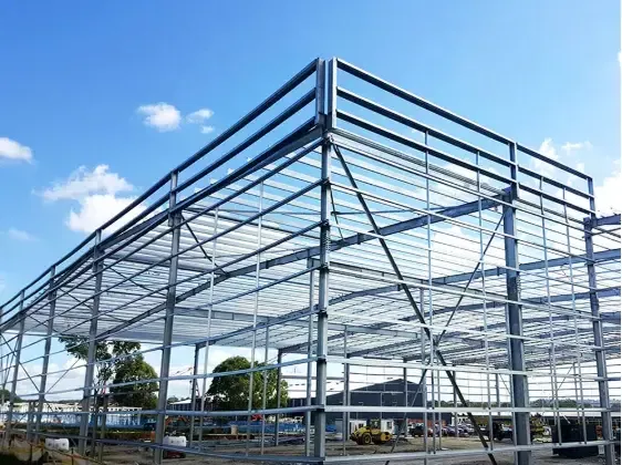 Praktisch en mooi prefab metalen staalgebouw voor magazijn