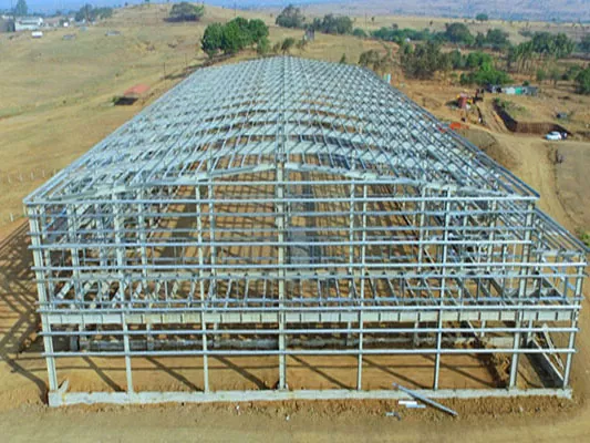 Praktische en mooie stalen structuurmagazijnconstructie
