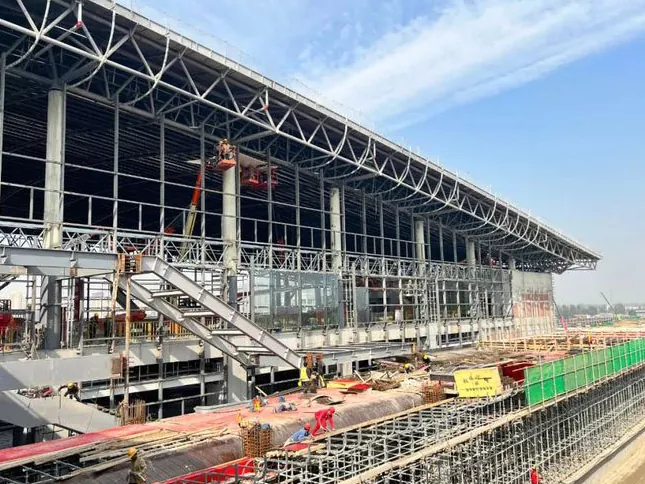 Geprefabriceerd lichtstaalstructuur treinstation