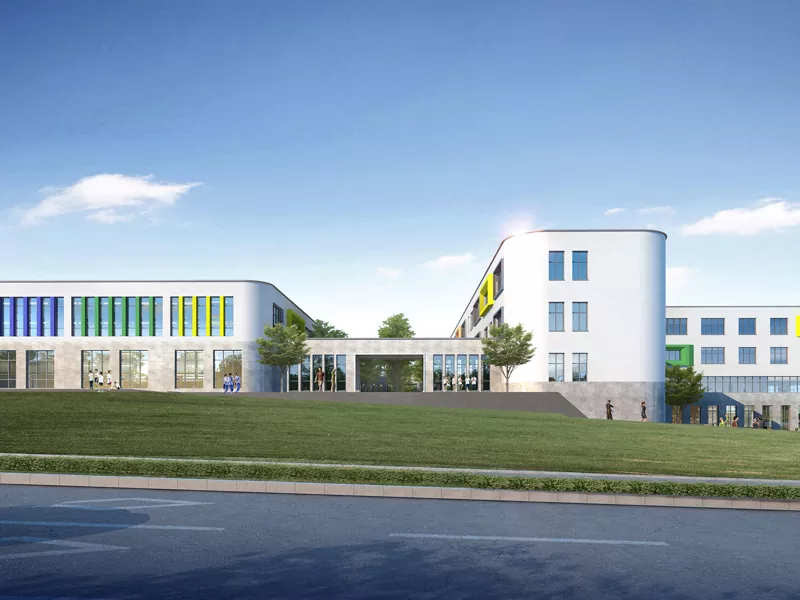Geprefabriceerd stalen structuur schoolgebouw