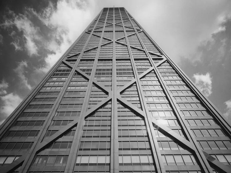 Steelframed wolkenkrabbers