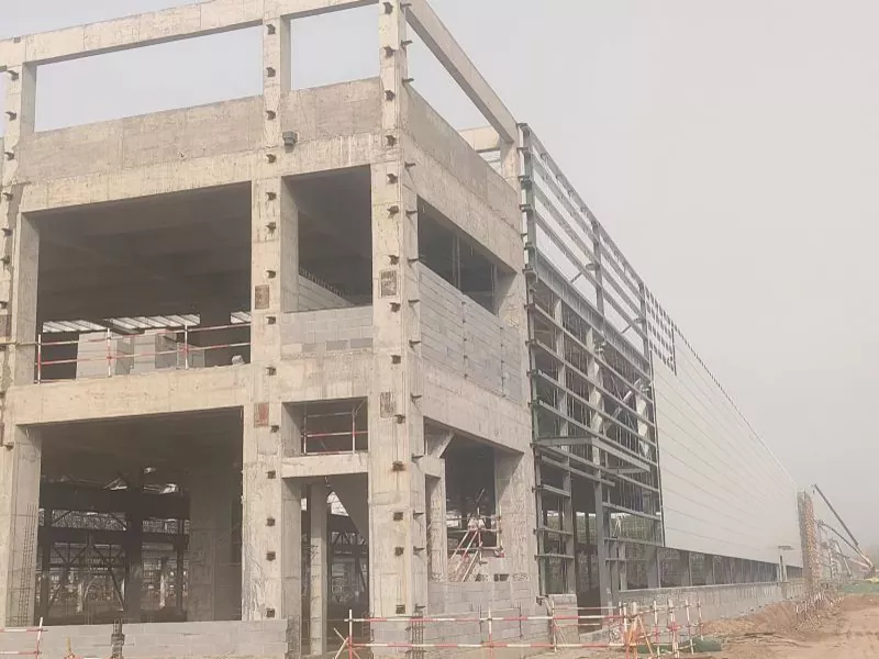 Staalstructuurmagazijnconstructie
