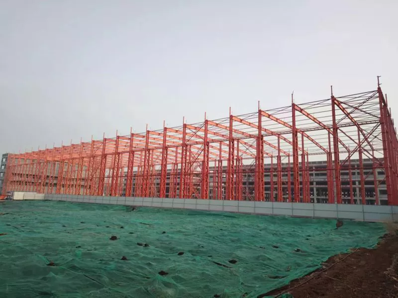 Staalstructuur van stalen magazijn